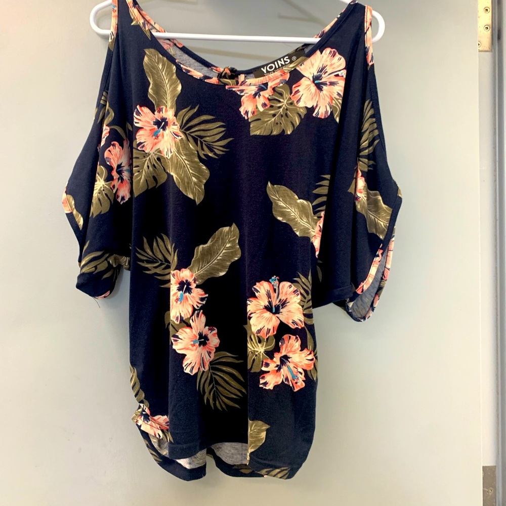 Open shoulder blouse